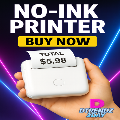 “Mini Thermal Printer ✨ No Ink Needed”
